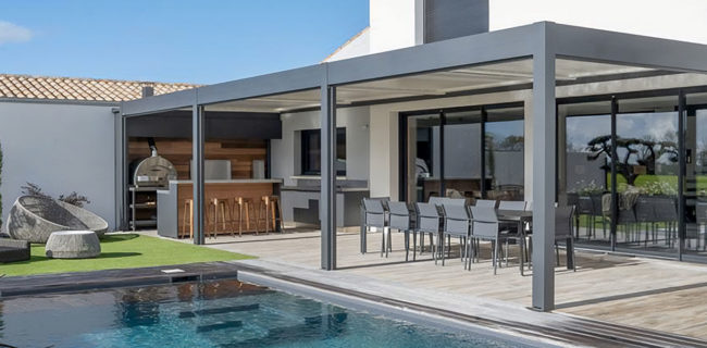 Pergola bioclimatique AR du Portail